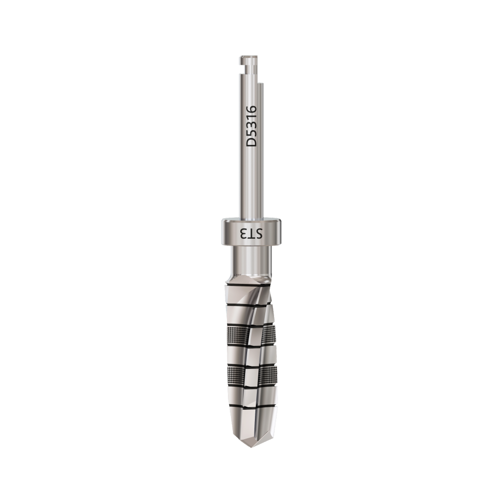 Drill, tapered, D 5.3 mm, L 16 mm.