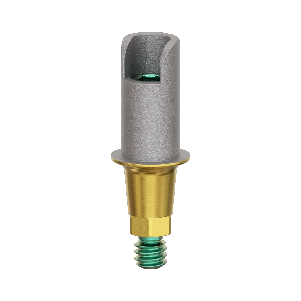 Abutment, titanium base, 1 mm, R.