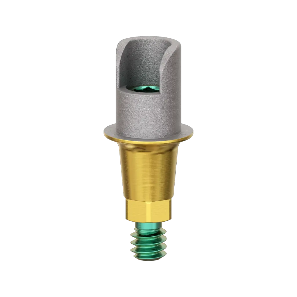 Abutment, titanium base, S, 1 mm, R.